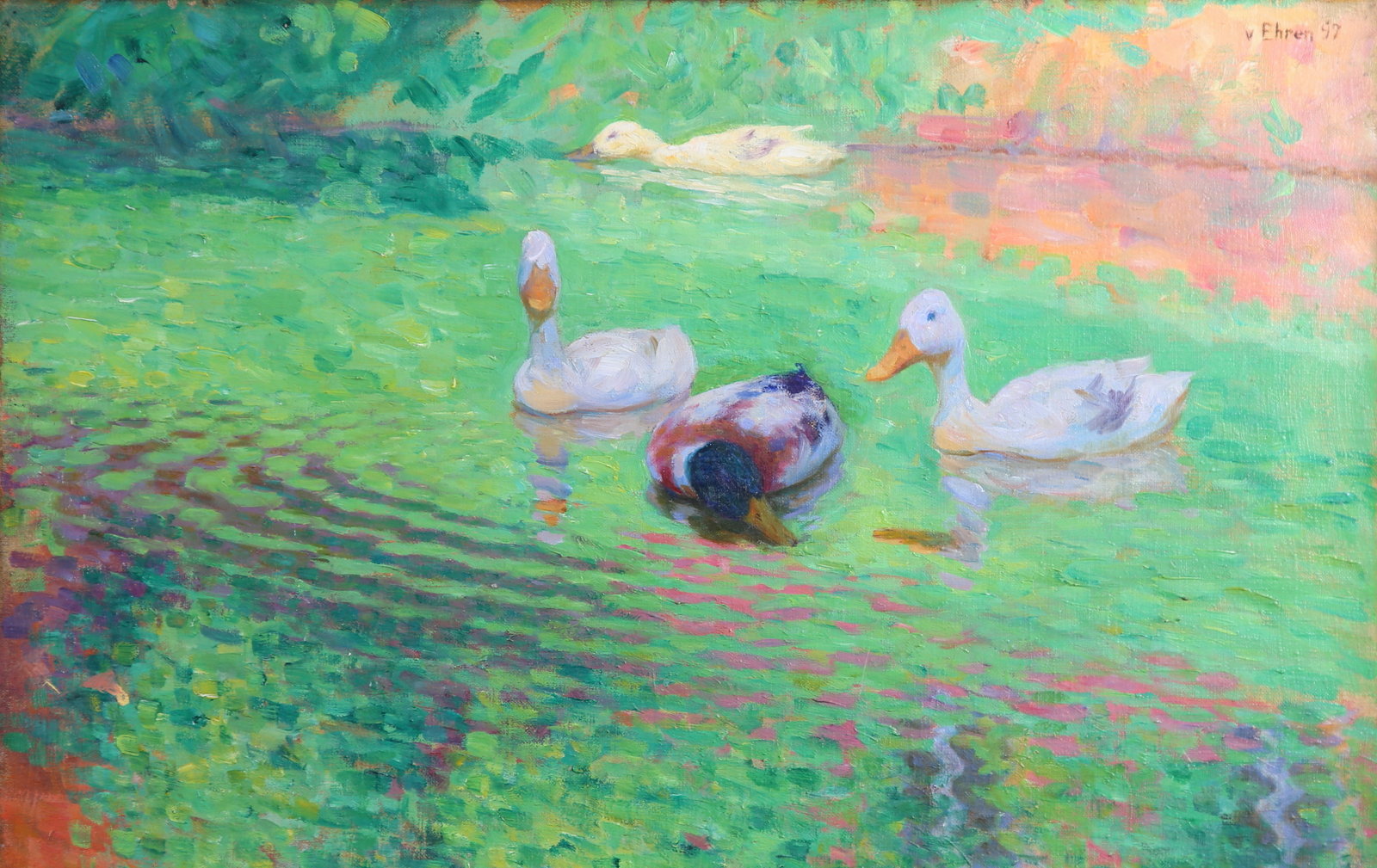 Julius von Ehren, Hamburger Künstlerklub von 1897, Impressionismus, 19. Jahrhundert