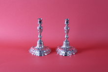 Paar Silberleuchter, Lüneburg, 2. Hälfte 18. Jhdt. Rokoko