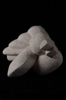 Kalksteinfigur, Alex Stalenberg, 21. Jahrhundert, Niederlande, Skulptur